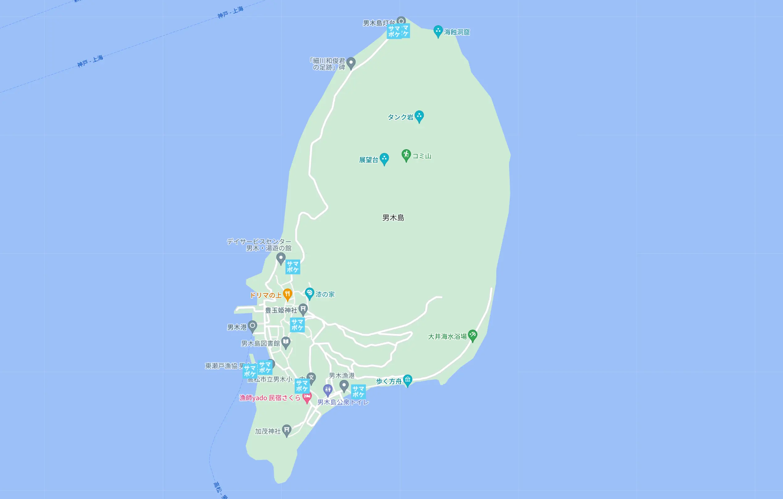 Fig 3.5 男木島地圖